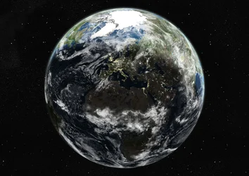 Globe Centered on Europe and Africa